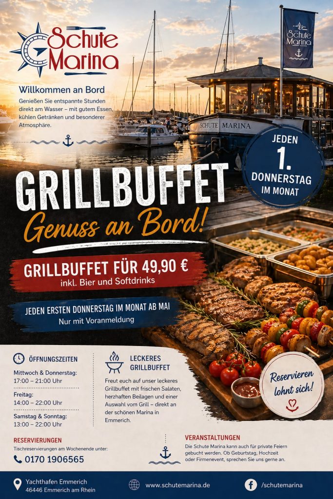 Grillbuffet jeden ersten Donnerstag im Monat